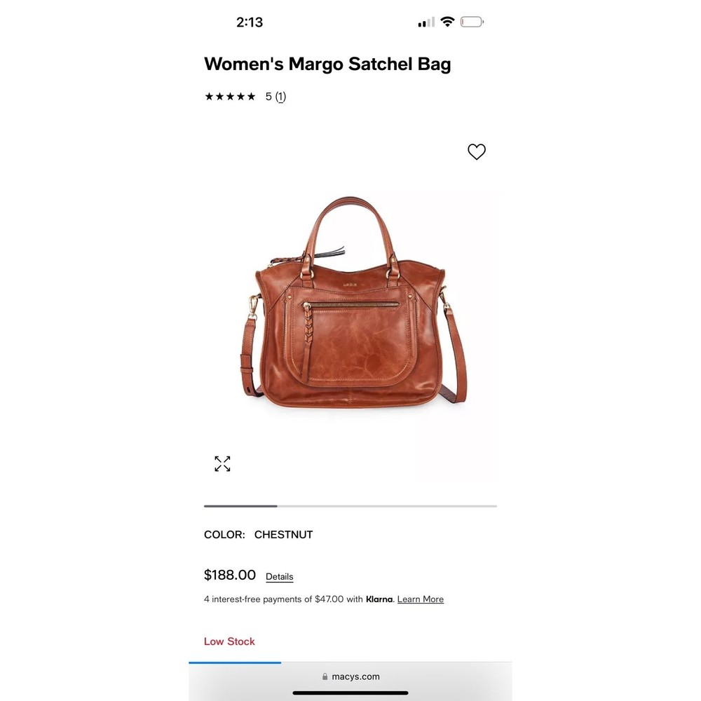 Leather Lodi’s bag nwt